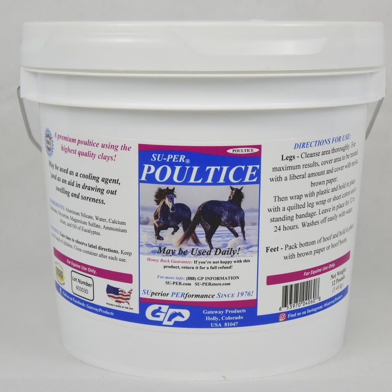 SU-PER 12 lb Medicated Horse Poultice for Leg & Hoof Treatment