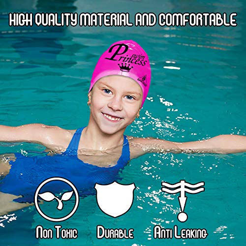 Latex Swim Cap for Girls with Long Hair - Swim Princess