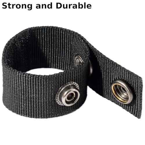 4-Pack Nylon Duty Belt Keepers with Double Snaps