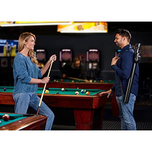 Billiard Pool Cue Hard Case - Holds 1 Complete Cue - Black