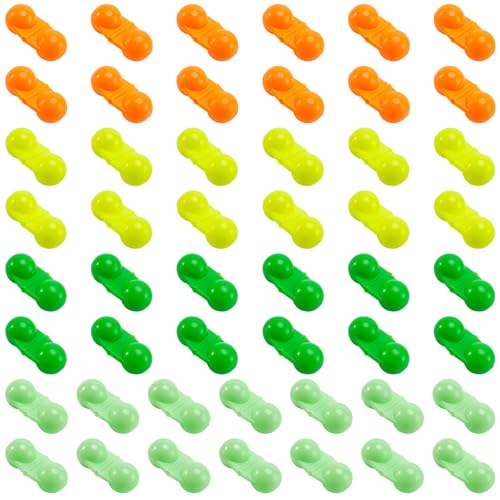 50 PCS Colorful Fishing Double Rattles Beads for Catfish