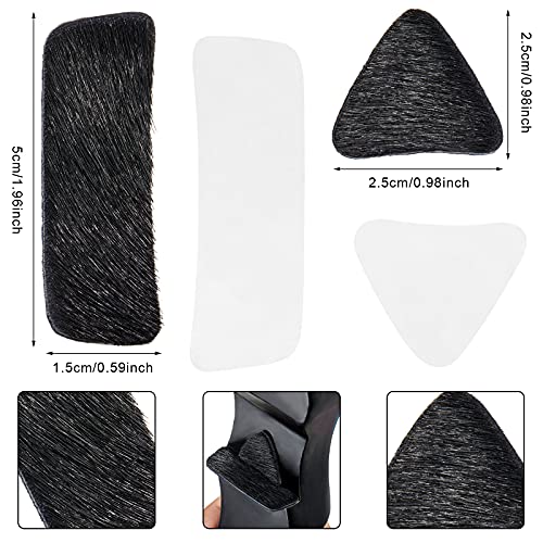 Archery Arrow Rest Hair Fur Pad for Recurve Longbow - 2 Pairs