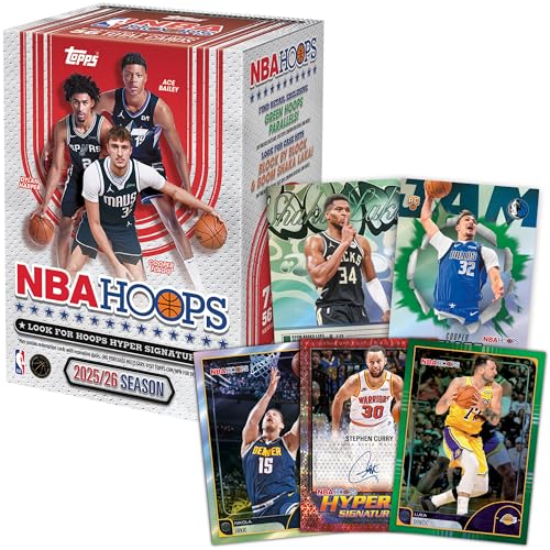 2025-26 Topps NBA Hoops Basketball Card Value Box - Sealed Collectible