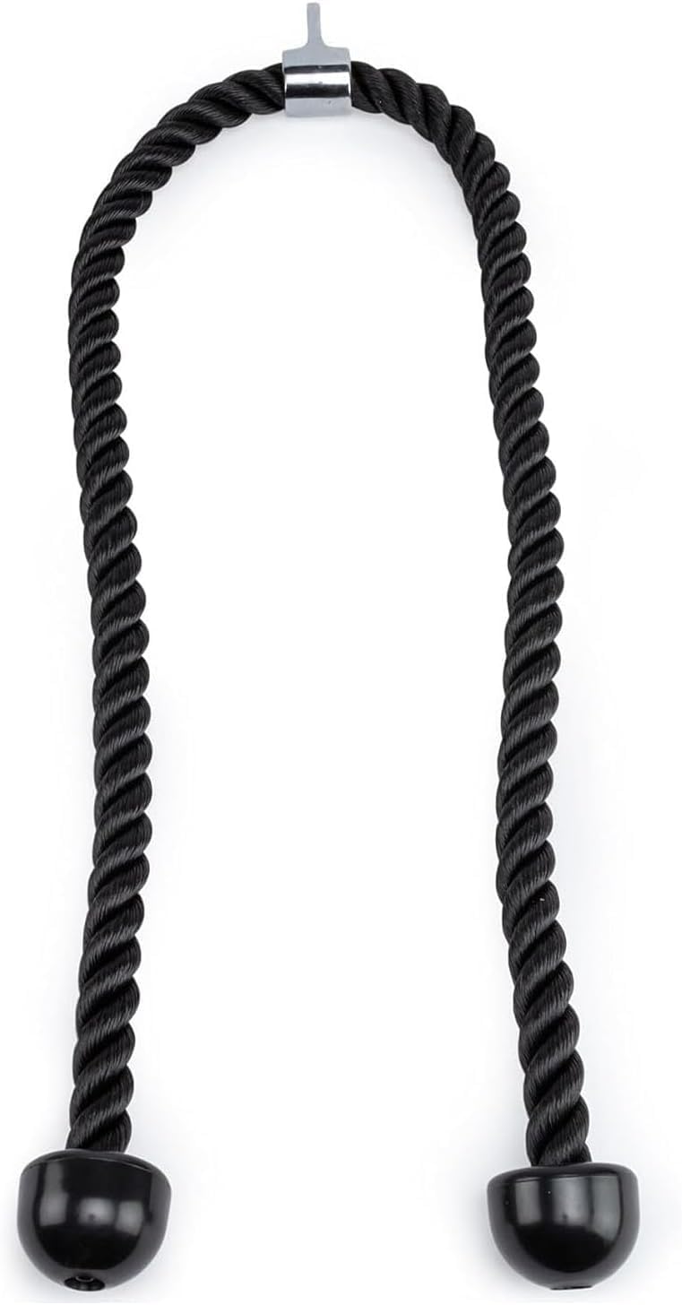 ccsxqy 54-Inch Tricep Rope Attachment | Heavy Duty Double Length Gym Rope for Cable Machine and Home Gym Pulley Systems - Durable Tricep Pull Down Accessory for Effective Workouts