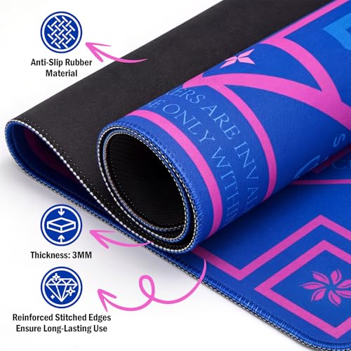 Kyerlish Mahjong Mat with Rule Book & Black Carrying Bag - 32.4" Square