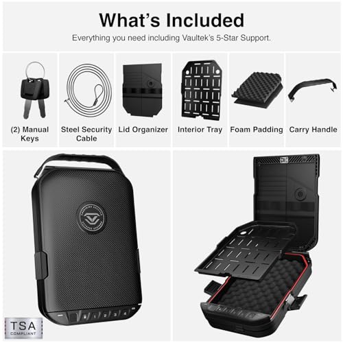 Biometric Lockable Portable Travel Pistol Safe - LifePod 20