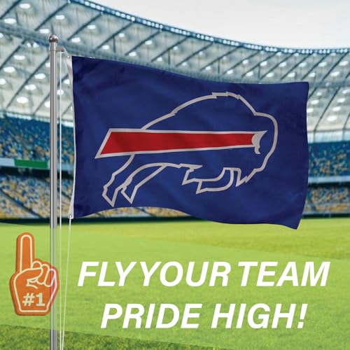 Buffalo Bills 3x5 Outdoor Flag with Grommets - Heavy Duty Durable Banner