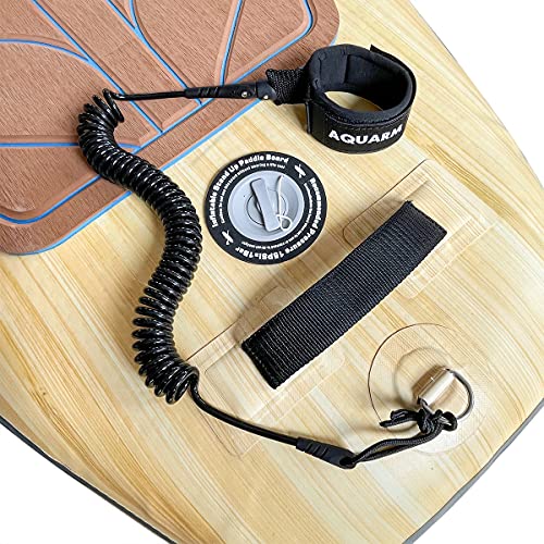 11ft Coiled Paddle Board Leash for Surfing & SUP Safety