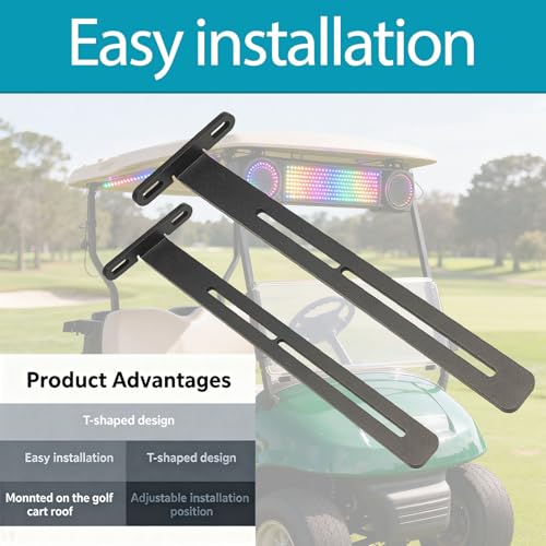 ZGTools Golf Cart Soundbar Mount T-Bracket for SE18, SE26, SEDS32