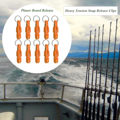 Heavy Tension Snap Release Clips for Fishing Tackle - 4 Pack