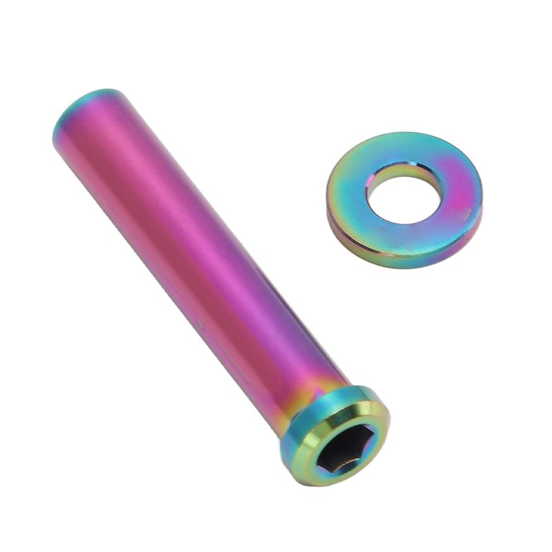 VGEBY C Clamp Fixed Nuts, 40mm Alloy Road C Brake Pivot Nuts with Washer for Mountain Road (Colorful) Road Caliper Brakes