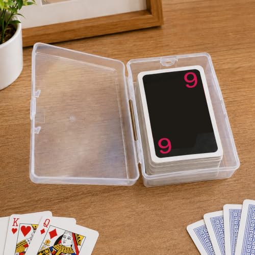 2PCS Plastic Playing Card Storage Box - High Capacity Case