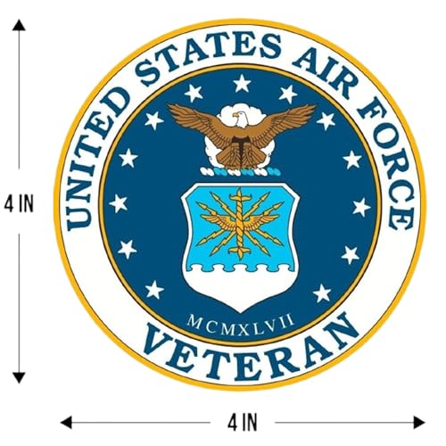 United States Air Force Veteran Vinyl Decal Sticker - 4 Inches