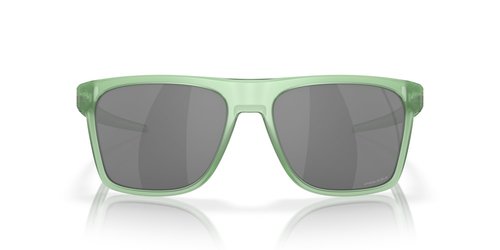Oakley OO9100 Leffingwell Sunglasses, Matte Transparent Jade/Prizm Black, 57 mm