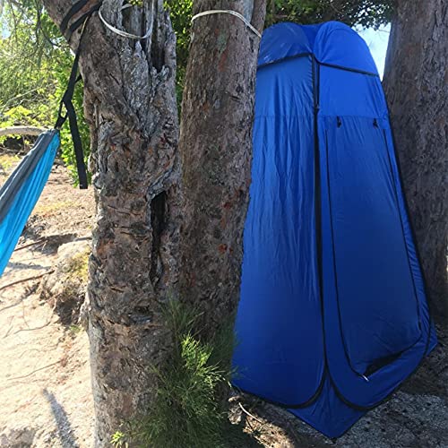 Blue Portable Pop-Up Privacy Tent for Outdoor Shower, Dressing, Camping