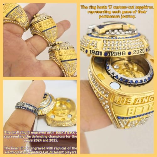 Baseball World Championship Ring - Luxury Commemorative Gift - 11/18 Variation