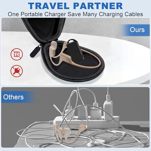 Portable Wireless Shokz Charger - 1 Pack, Magnetic Charging for AfterShokz Headphones