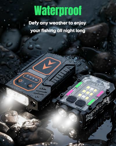 Pawfly 4-Pack Hat Clip LED Flashlight, USB Rechargeable Night Light