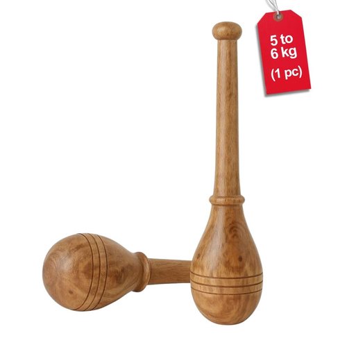KNK GADA FITNESS BAR INDIAN CLUB BHEEM MACE SHOULDER EQUIPMENT MEEL KARLA KATAI FITNESS DURABLE WOODEN EQUIPMENT (5 to 6 KG)
