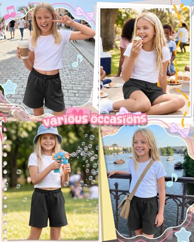 Girls' Bermuda Shorts - Knee-Length Active Summer Playwear