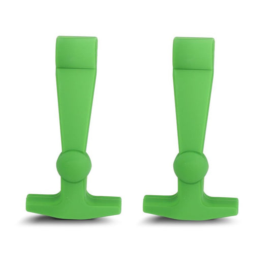 Poweka Cooler Latches Replacement for Yeti, RTIC, Lid Latch Parts(2 Pack) Compatible with Yeti Coolers T-Latches Made of Premium Hard Durable Rubber (Green)
