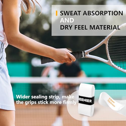 Tennis Racket Grip Tape - 3 Pack Overgrip - Mint Cream