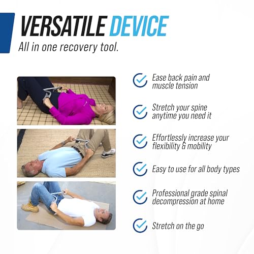 EZ-Bak Platinum Lo-Bak TRAX Lumbar Spine Stretcher - Portable Back Pain Relief Device