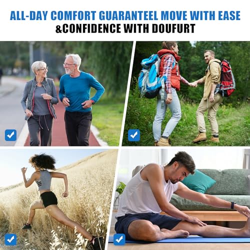 Compression Knee Brace & Sleeve - Black, Large for Men & Women