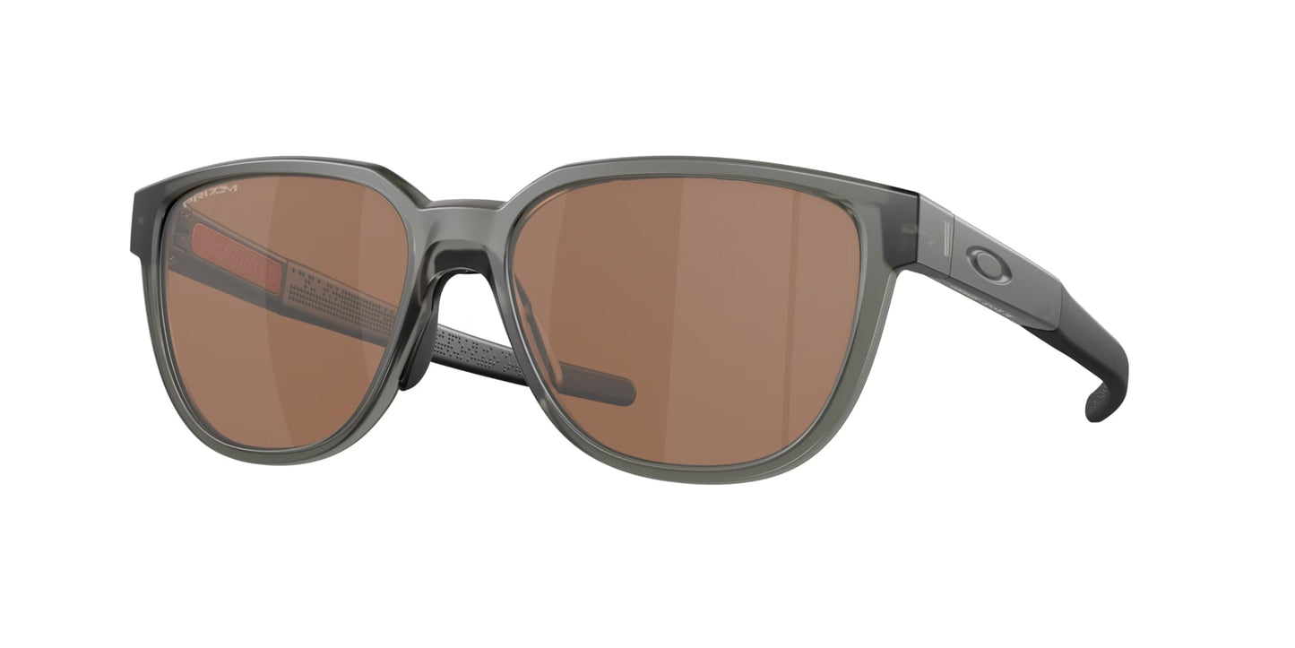 Oakley Actuator OO9250 925003 57MM Matte Grey Smoke/Prizm Tungsten Rectangular Sunglasses for Men+ Bundle Accessory Leash Kit, Microfiber Pouch