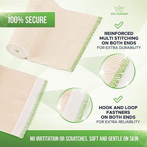 6-Inch Wide Elastic Bandage Wrap - Non-Latex, Self-Closure, 6-Pack