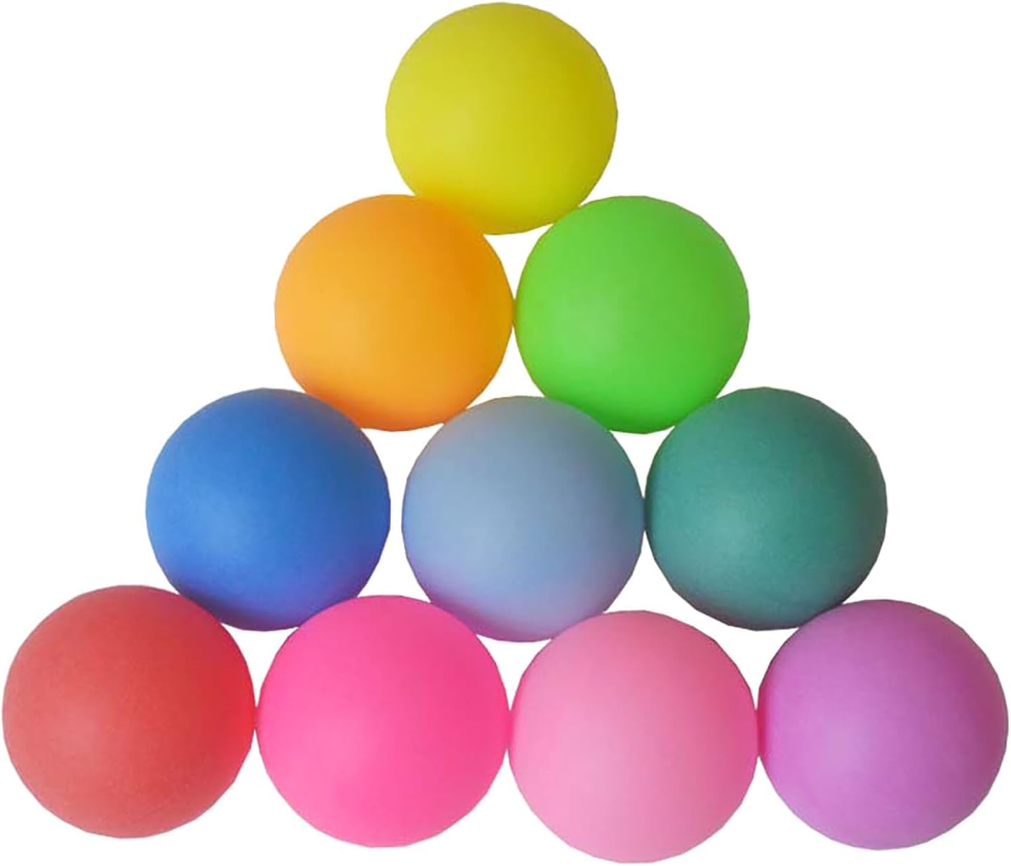 YYaaloa Table Tennis Balls - Colorful 40mm Ping Pong Balls for Games, Parties & DIY Crafts