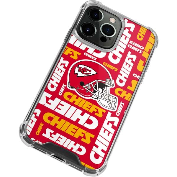 iPhone 14 Pro Max Clear Phone Case - NFL Kansas City Chiefs Design