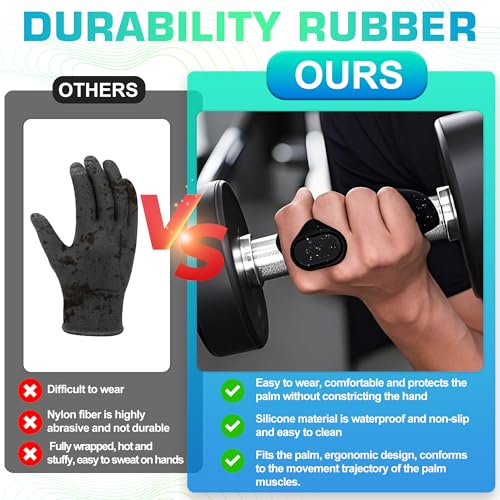 Weight Lifting Grips for Men & Women - Black, Enhanced Protection