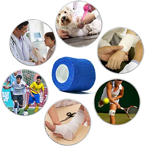 12 Pack Self-Adhesive Bandage Wrap - 2" x 5 Yards