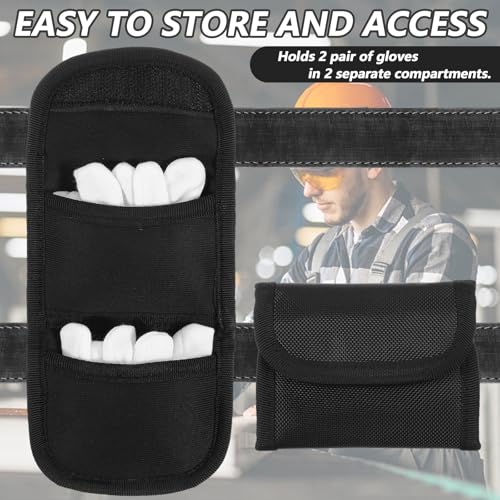 Durable Duty Belt Glove Pouch - Fits 2.25 Inch Belts