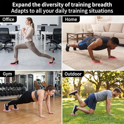 Core Sliders for Home Workouts - 15 Pairs, Anti-Slip, 7.1-Inch