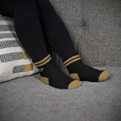 Youth Cozy Two Stripe Socks - Purdue Boilermakers Team Color