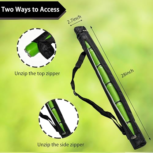 XLFFC 6-Pack Can Cooler Sleeve with Adjustable Shoulder Strap - Keeps Drinks Cold for Golf, Beach, Picnic, Outdoor