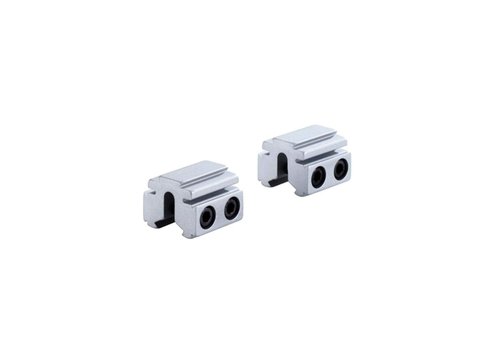 BKL 167 1" Long Tri-Mount Dovetail Riser Mount - Fits 3/8" or 11mm Dovetails - Silver
