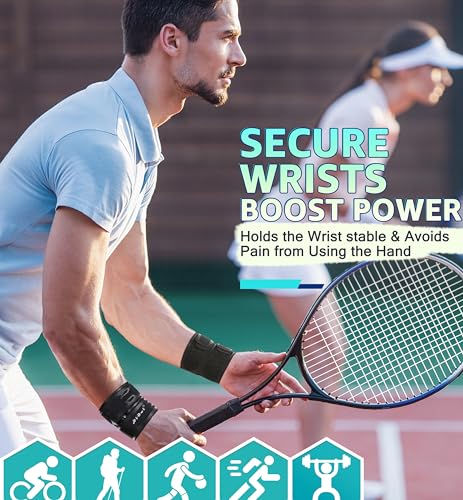 Wrist Brace for TFCC Tears - Ultra-Thin Compression Support - Black, 1 Pack