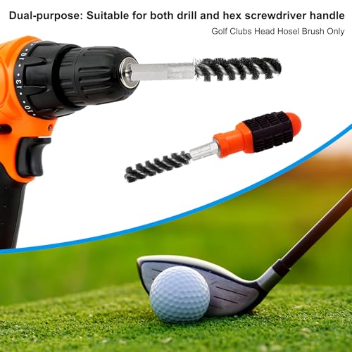 Golf Club Head Hosel Brush Cleaning Tool - Silver 0.43 Inch