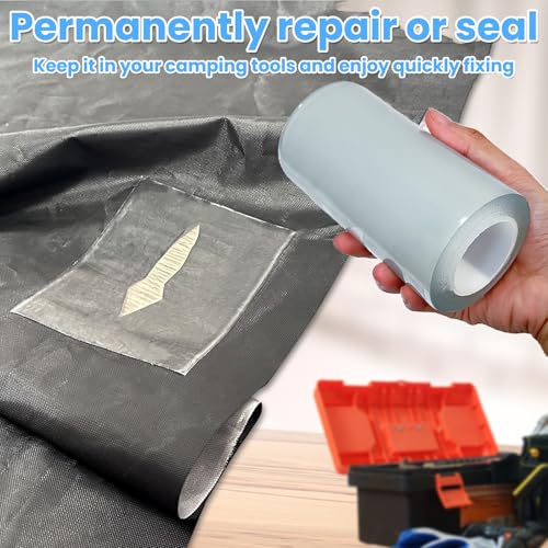 Heavy Duty Waterproof Repair Tape for Fabric, RV, Boat & Tent - 5" x 10FT