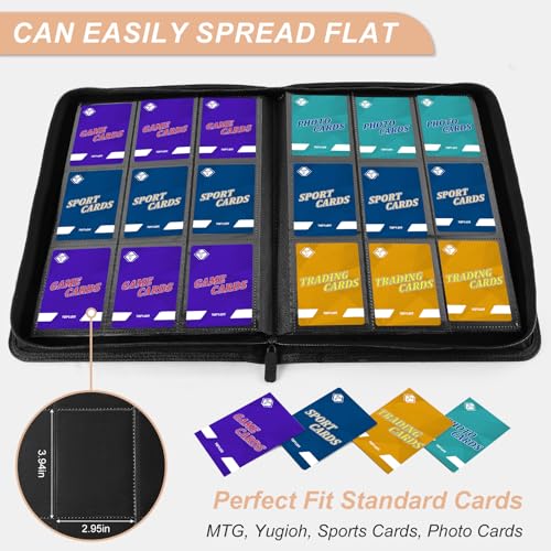 9 Pocket Card Binder for Trading Cards - 432 Slot Black Album