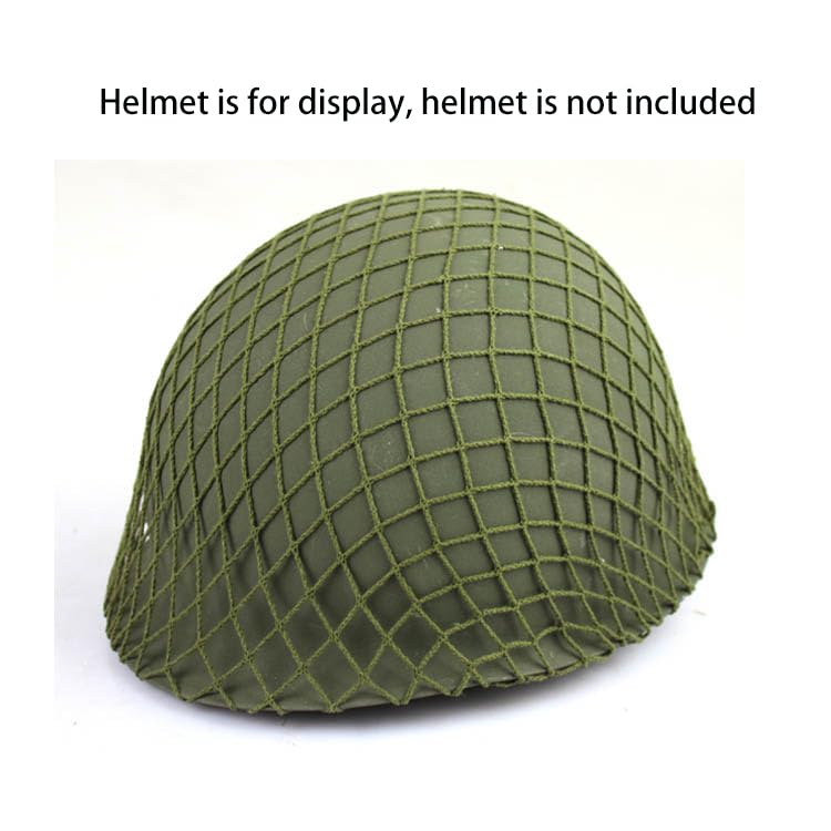 Airsoft Helmet Net Cover - Army Green Camouflage for M1 M35 M88 MK1 MK2 GK80