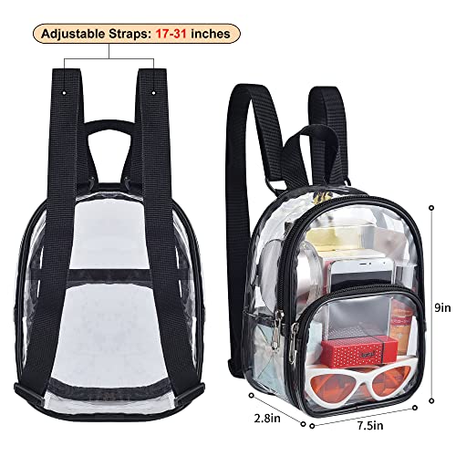 USPECLARE Clear Mini Backpack Stadium Approved for Little Boys &