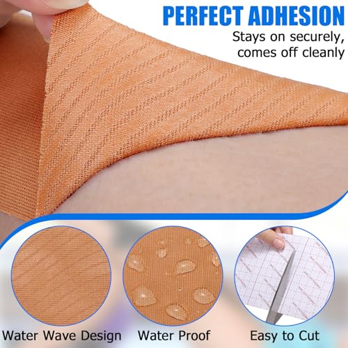 Waterproof Kinesiology Tape 3in x 5.5yd for Shoulder & Joint Support Beige