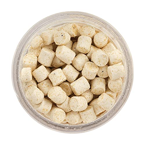 Chroma-Glow Panfish Nibbles Fishing Soft Bait - Glow White Jar