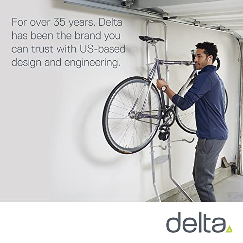 Adjustable Bike Storage Rack - Gravity Stand for 2 Bicycles - Silver