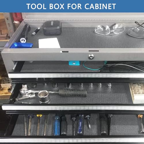 HooTown Gray Foam Toolbox Drawer Liner 16" W x 72" L Non-Slip Soundproof