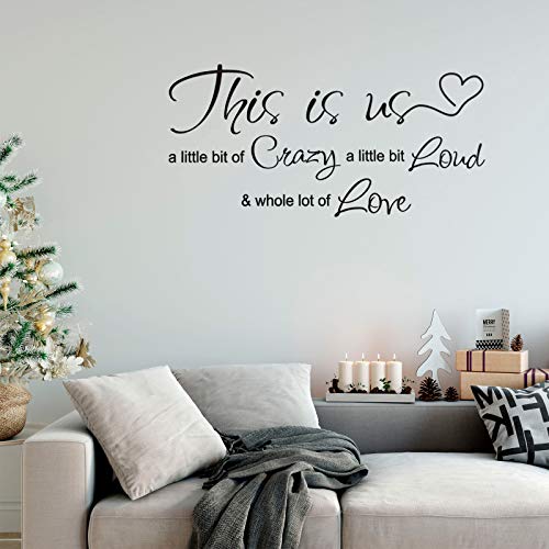 This is Us Love Quote Wall Decal - Inspirational Family Sticker